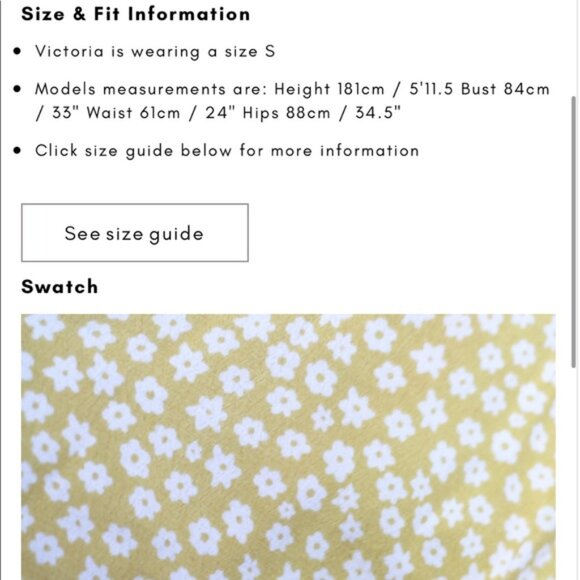 With Jéan Isabelle Dress Daisy Lemon XS - Picture 10 of 12